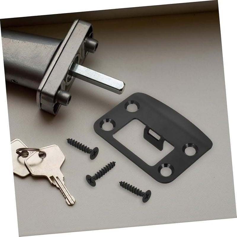 لوحة إضراب باب الفولاذ المقاوم للصدأ العالمية مجموعة حماية مزلاج عالي القوة للأمان - Image 5